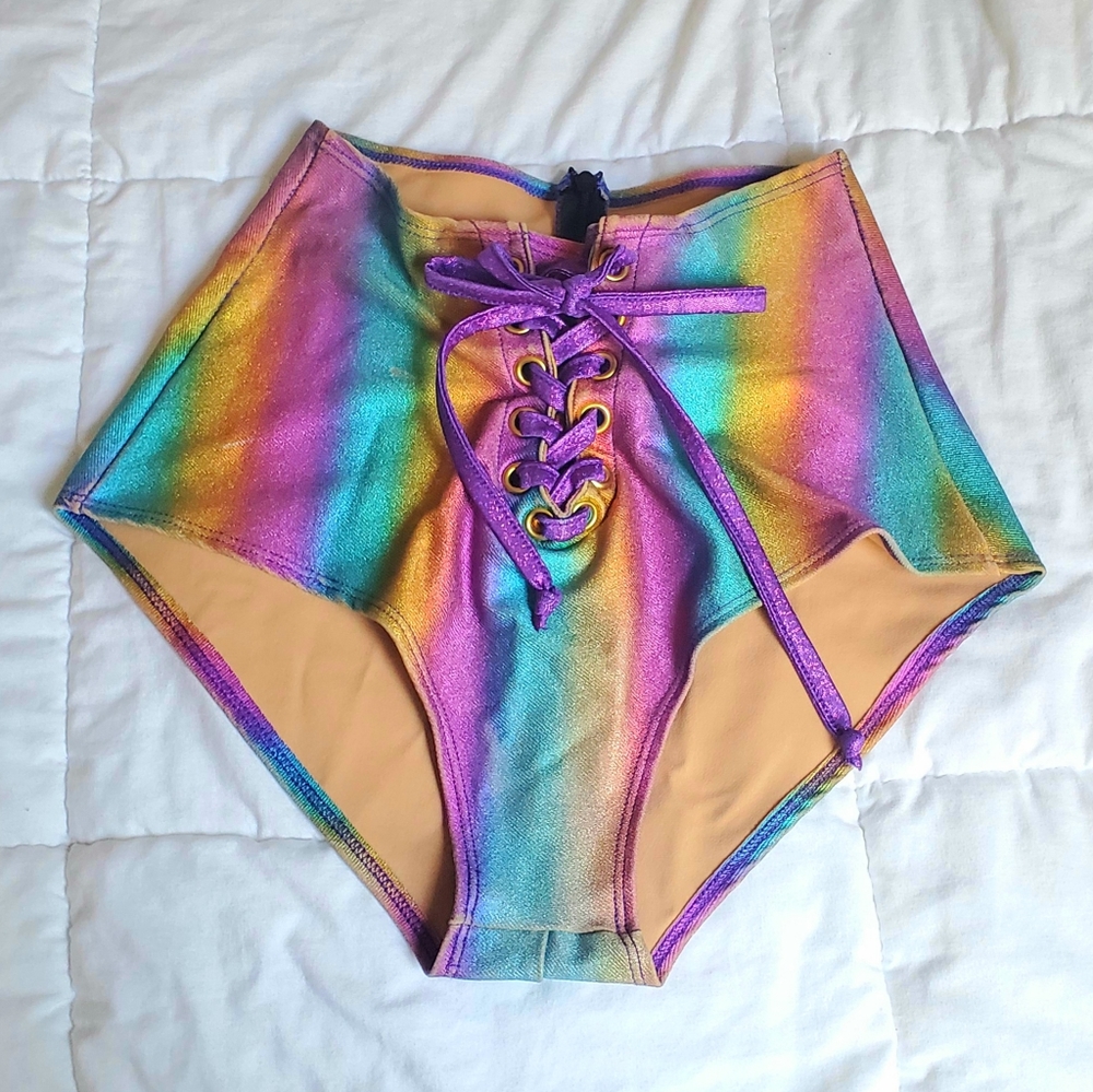 *JValentine* Rainbow rave bottoms